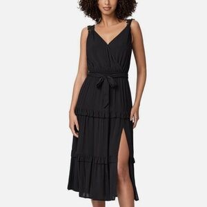 PAIGE Black Riviera Midi Sundress